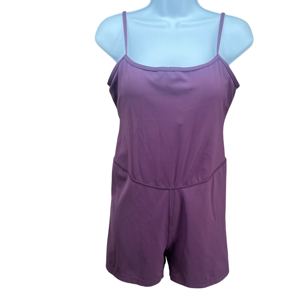 Purple Spaghetti-Strap Romper